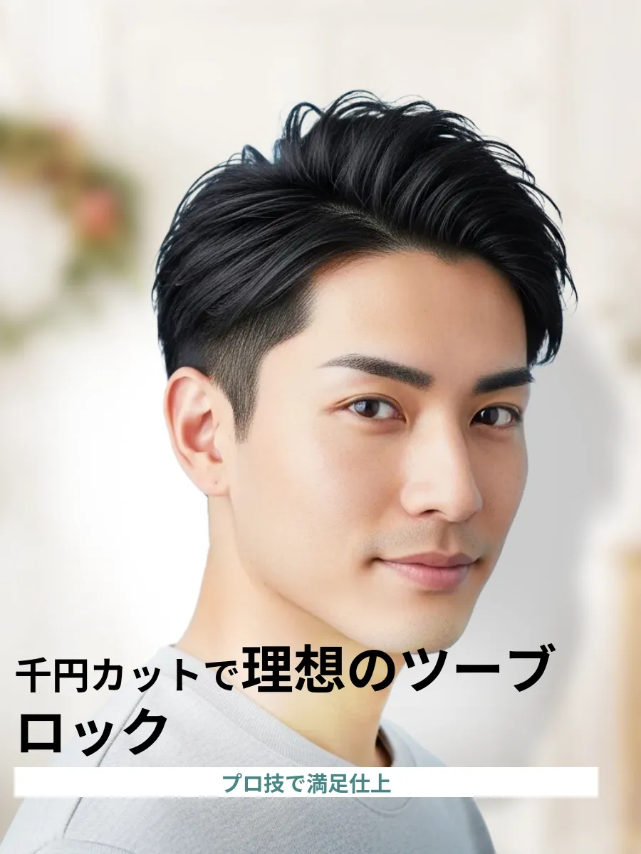 千円カット ツーブロック