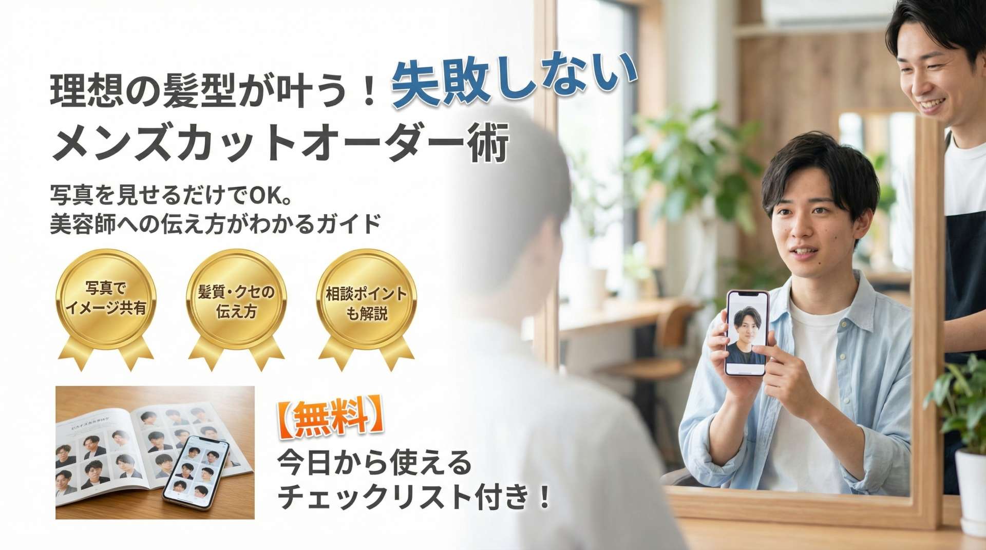 メンズカットの頼み方ガイド｜美容室で理想の髪型を叶えるオーダー方法